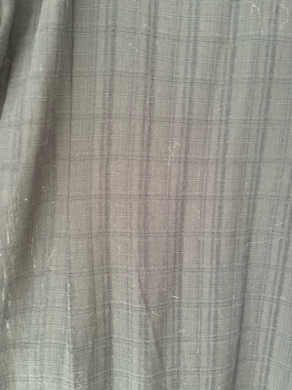 Madewell Midi | Maxi Prairie Dress, 100% Cotton Navy Windowpane, Size 8-10 - Picture 13 of 16
